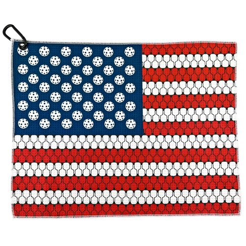 Wolf Golf Towels Pickleball Accessories | Pickleball Gifts | American Flag Paddles Towel | Sport Towel | Retirement Gift