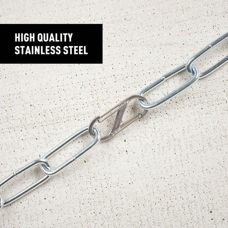 Nite Ize S-Biner Stainless Steel Dual Carabiner - Stainless Steel S-Biners for Key Organizer, Key Rings, or Belt Clip - Size 1, (6 Pack)