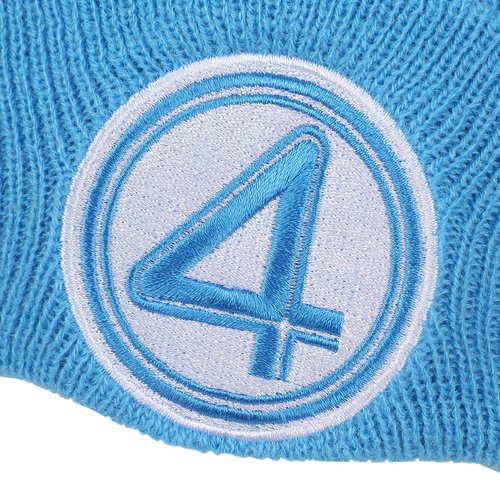 Bioworld The Fantastic Four: Final Steps Fantastic Four 4 Symbol Embroidery Acrylic Knit Standard Cuff Beanie