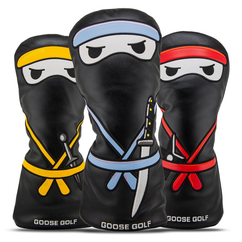 Universal Golf Club Headcovers for Driver and Woods – Compatible with All Brands (Callaway, Taylormade, Titleist…) – Premium Protection with Elastic Closure – Goose Golf (Blue)