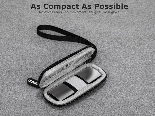 Ginsco Hard Shell Case for KardiaMobile 1-Lead EKG Monitor - Durable 1680D Oxford Travel Pouch with Strap