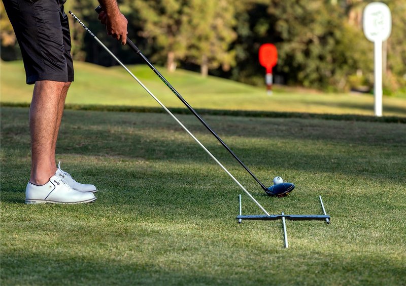 Tour Aim 2.0 Golf Training Aid – 11-in-1 Alignment Sticks & Swing Plane Golf Practice System – Lightweight Alternative to Heavy Brick-Like Golf Aids – Maximum Portability, Accuracy & Consistency
