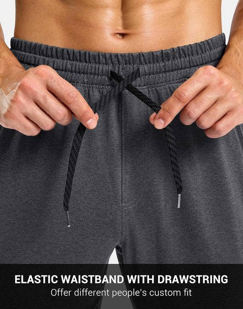 G Gradual Men's Joggers - Quick Dry Stretch Tapered Sweatpants with Zipper Pockets | Athletic Gym Wear