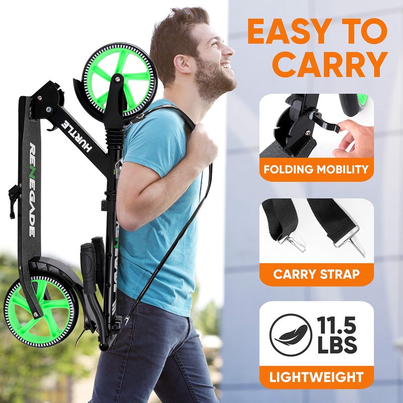 Hurtle Lightweight and Foldable Kick Scooter (HURTS56)