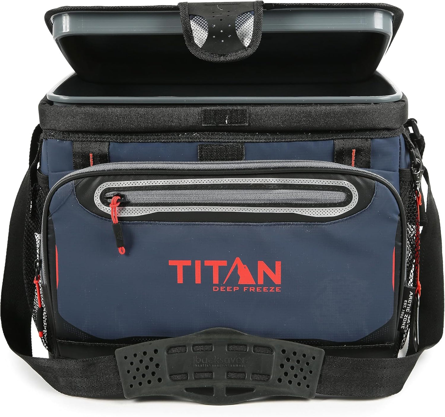 Titan by Arctic Zone Deep Freeze Cooler - Zipperless Hardbody Design with Deep Freeze Insulation | SmartShelf Feature
