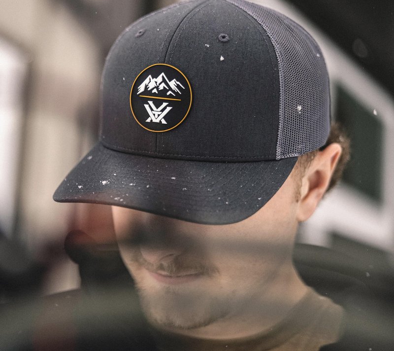 Vortex Optics Three Peaks Patch Snap Back Caps (Charcoal)
