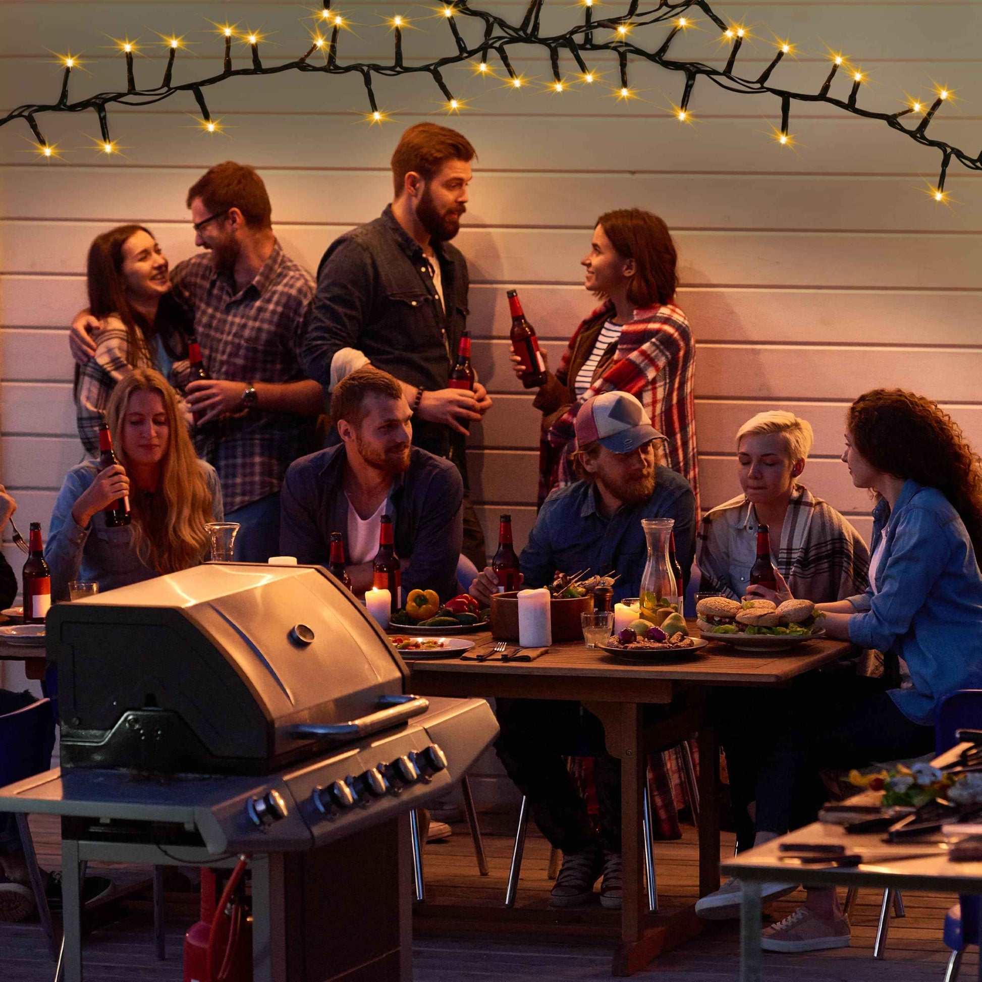 Ogrmar 49 ft 500 LED Christmas Cluster Lights 8 Modes Christmas String Lights with Timer Function & Connectable for Xmas Home Garden Wedding Party Xmas Tree Indoor Outdoor Decor (500, Warm White)