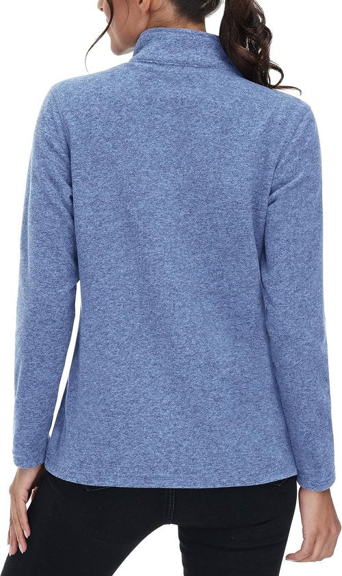 MAGCOMSEN Fleece Jacket for Women - Lightweight, Soft, Warm Winter Jacket with Pockets | Ideal for Outdoor Hiking