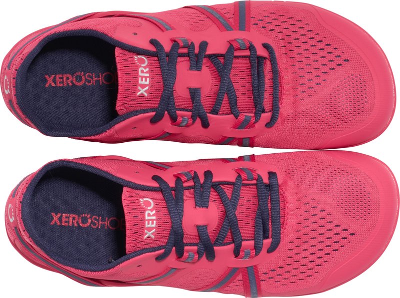 Xero Shoes Women's Speed Force II Barefoot Running Shoe, Raspberry/Evening Blue, 8