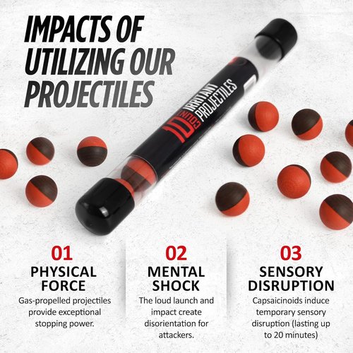 68 Caliber Pepper Balls - Powerful Self Defense Irritant Formula for Maximum Protection
