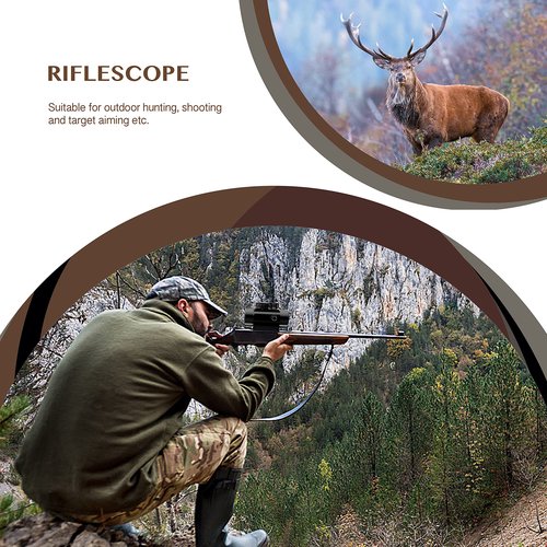 AOMEKIE Airsoft Red Dot Sight Scope Reflex Sight Rifle Scope 30mm Multi-Coated Lens with 22mm/11mm Weaver Picatinny Rail Mount for Hunting Shooting