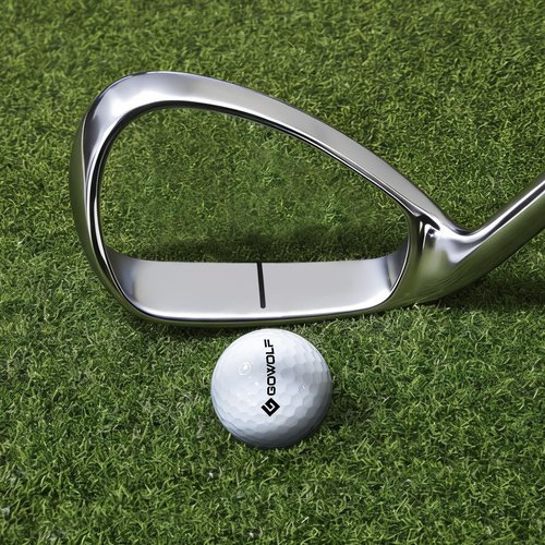 Gowolf Hollow Strike Golf Swing Trainer - Training Golf Club with Instant Feedback, Corrects Swing Path for Right Handed Golfers, Beginner to Advanced Practice Aid for Golfers