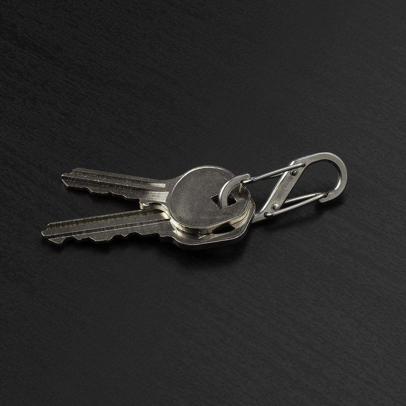 Nite Ize - NI-KRGS-11-R3_Silber Key Ring Steel S-Biner, Stainless Steel Key Chain Ring with 6 Stainless Steel Key-Holding S-Biners