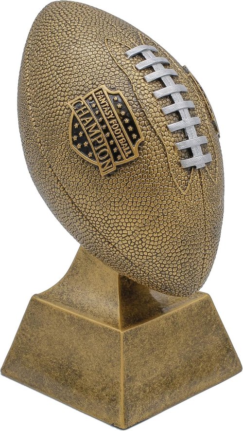 Decade Awards Fantasy Football Champion Trophy - Gold/Silver Finish | 6" or 12" Tall with Custom Engraving Available