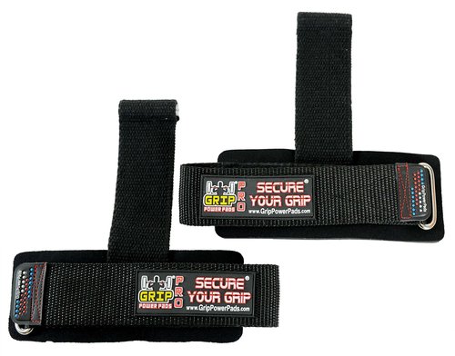 Gym Lifting Dowel Straps Neoprene Padded Wrist Wraps for Weight Training, Bodybuilding & Fitness – Wrist and Grip Support, 2 Pack (Black)