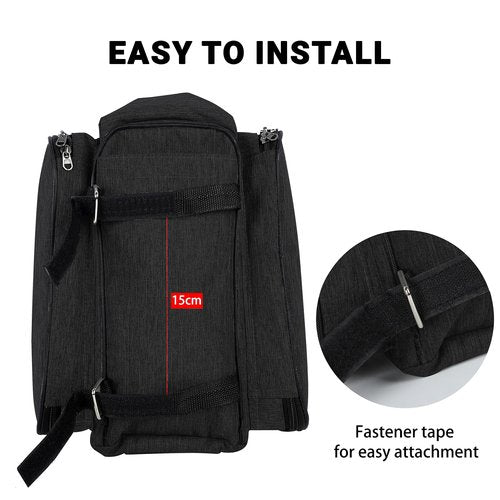 Himiway Bike Rear Rack Storage Bag 10L/25L Pannier Bag Bicycle Commuting Bag Waterproof Saddle Bags for Bicycle Rack Carrier (Black)