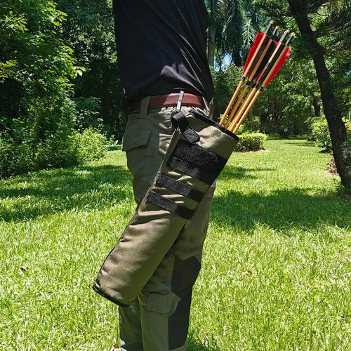 KRATARC Archery Back Arrow Quiver - Lightweight & Foldable Compact Hip Bag for Target Shooting