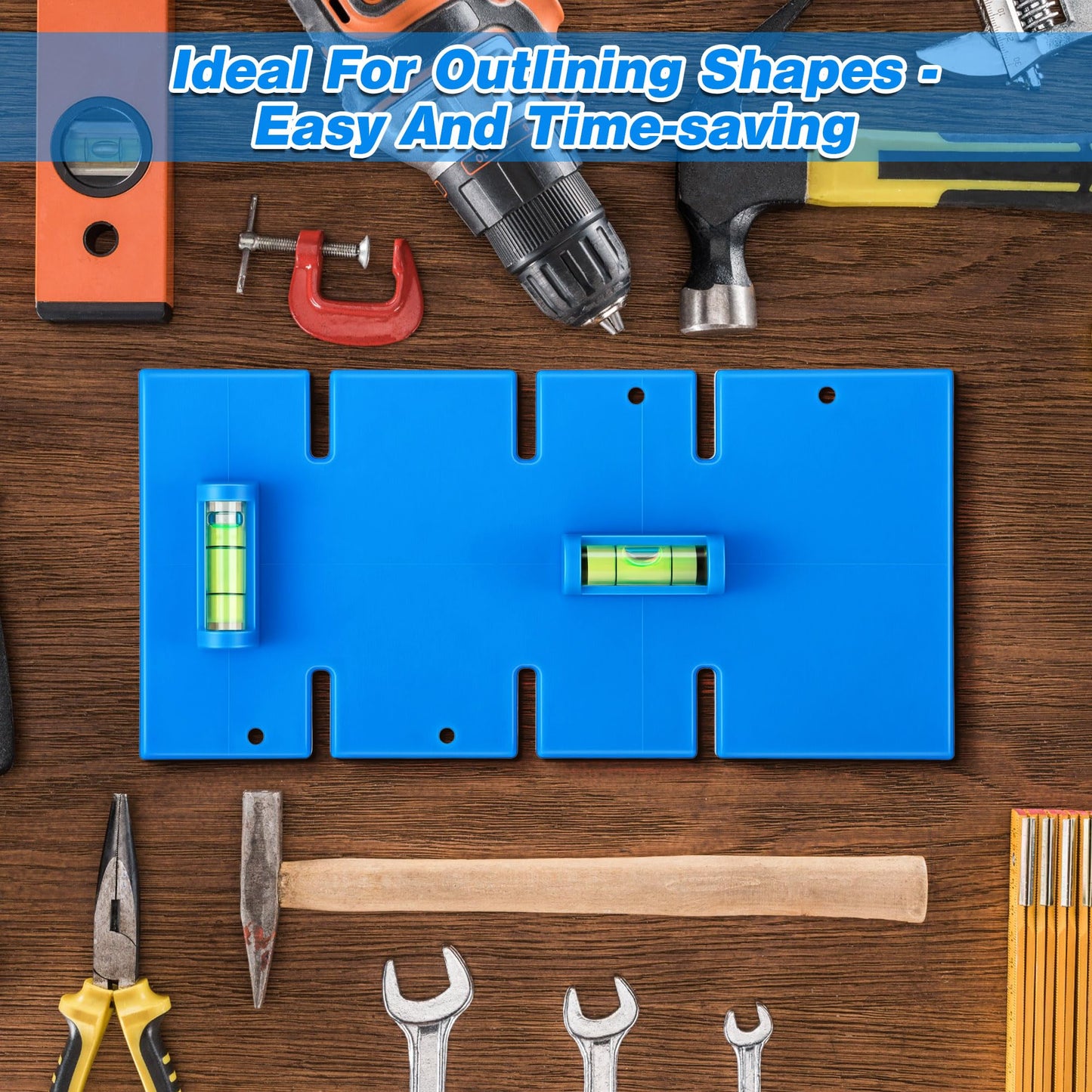 Ceoighe Labor Saving Devices for Old Work Box, Replacement for WTL-12/WTL-34 Combination Electrical Box Cutter for 1-Gang/2-Gang Metal Boxes, Non Metallic Electrical Box, 3-Gang/4-Gang, Built In Level