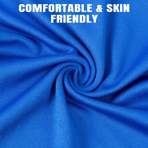 HONGTEYA 6 Pack Summer Neck Gaiter, UV Protection Cooling Face Mask, Breathable Bandana Head Scarf for Men Women
