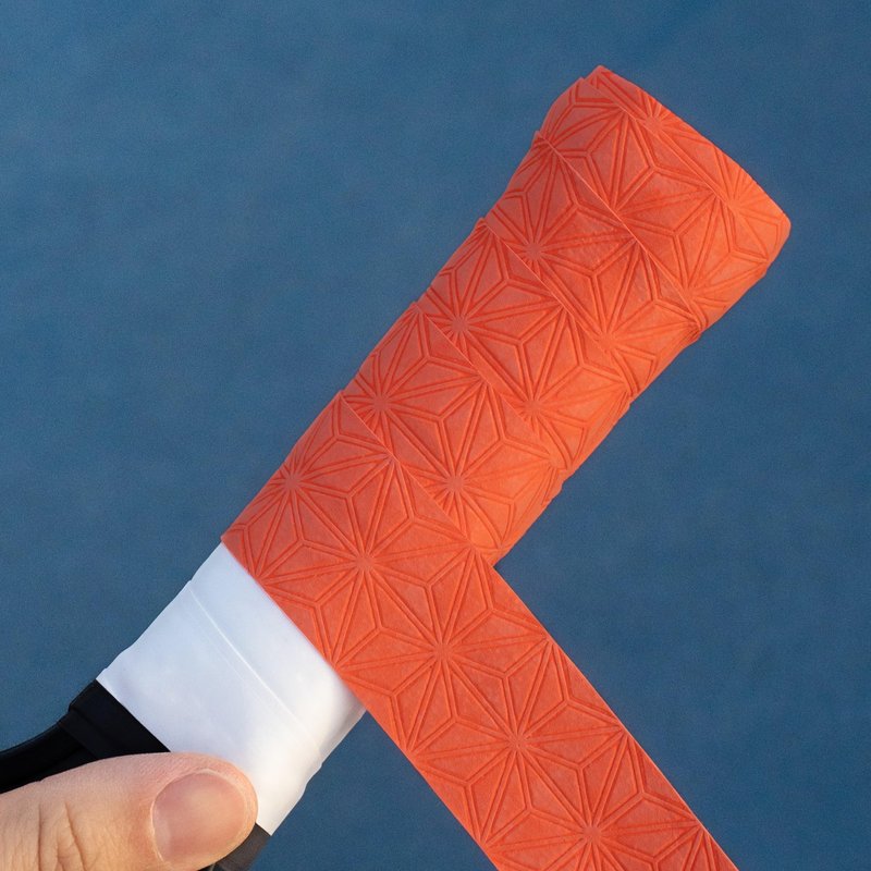 Supacaz SupaSuave Neon Orange Pickleball Overgrip - Tacky Pickleball Paddle Grip Tape Wrap - Pickle Ball Anti-Sweat Overwrap - 3pk