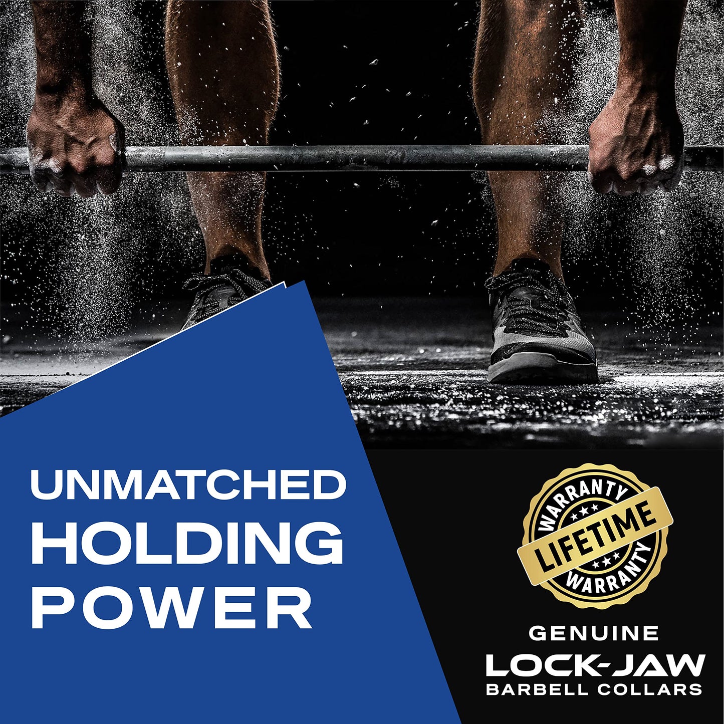 Lock-Jaw PRO 2 AXLE Barbell Collars (Black) Barbell Clamps - 1 Pair Heavy Duty Bar Clamps for 1.9" Specialty Olympic Bars – Secure Weight Bar Clamps for Strength Training & Gym Accessories