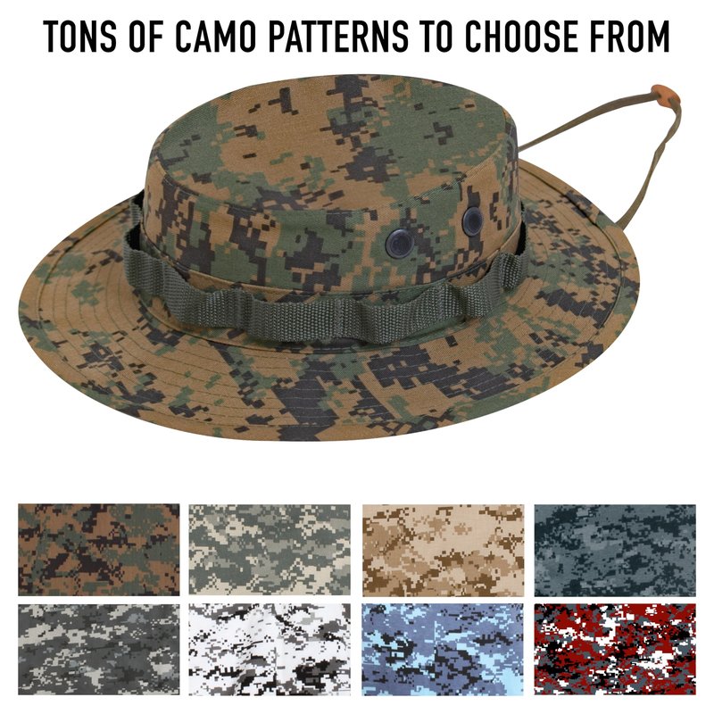 Rothco Boonie Hat, Red Digital Camo, Size 7 3/4