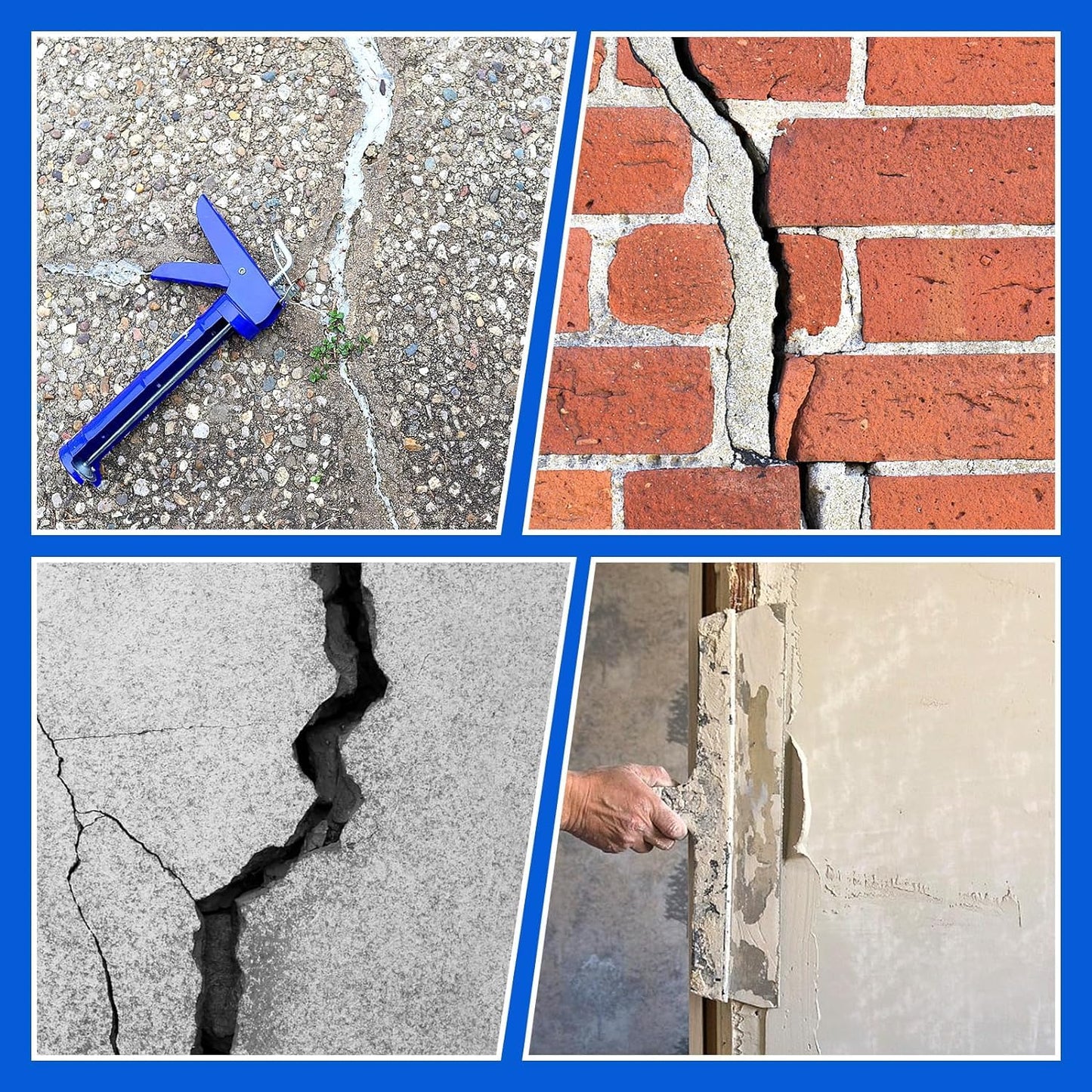 Foam Backer Rod for Gaps Concrete Crack Filler Joints Foam Gap Fillers Caulk Saver Backing Rod Concrete Filler Rope Joint Filler (1/2 Inches X 10 Feet)