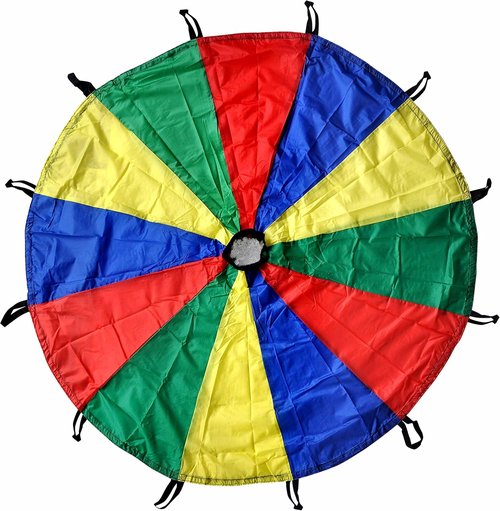 GSi Parachute - Durable 12ft & 6ft Parachute Set for Outdoor Fun and Activities