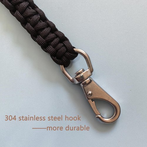 Water Bottle Handle Strap,Paracord Water Bottle Strap,Paracord Keychain Carabiner Clip,with Metal Hook