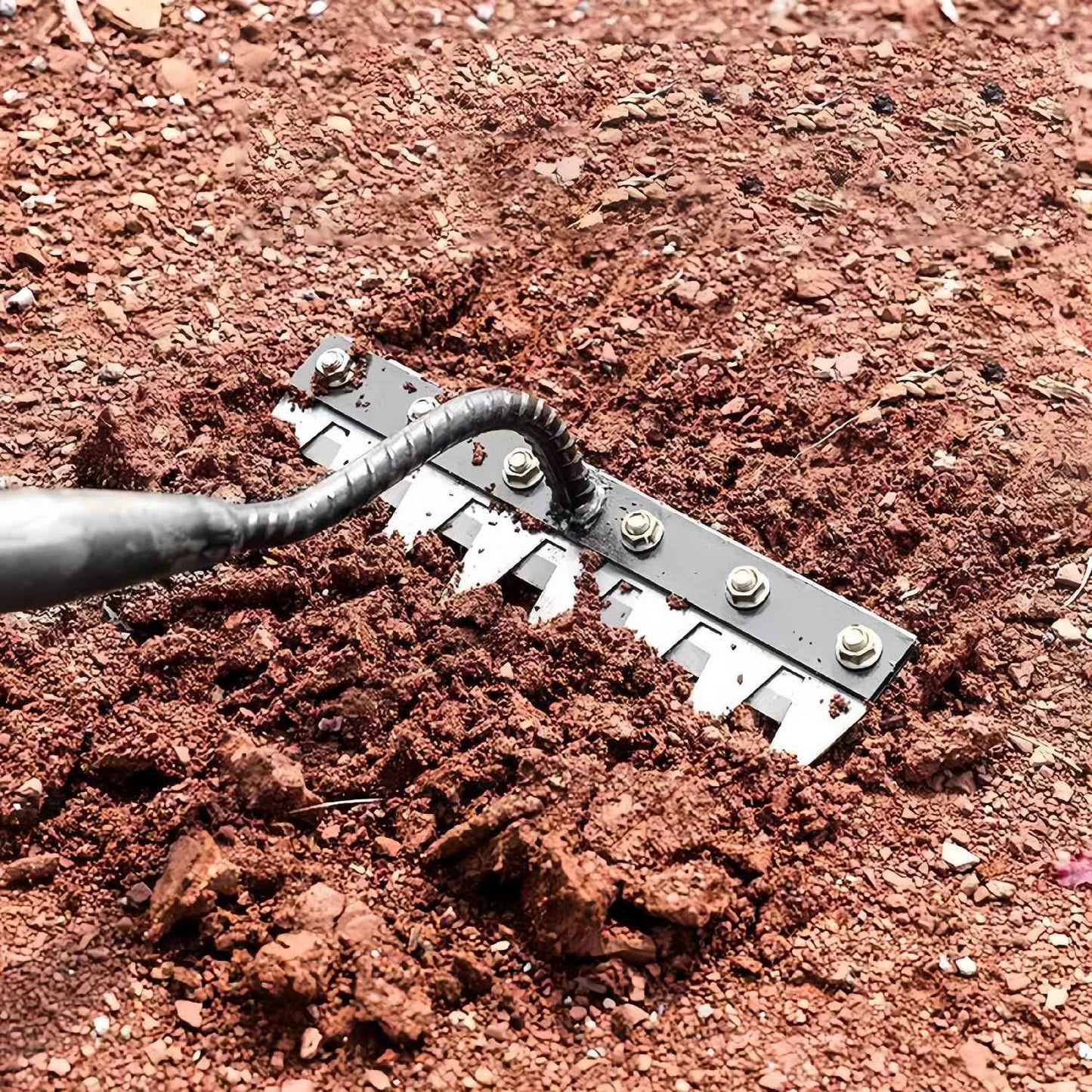 2025 New Gardening Hand Weeder Tool，Gardenia Iron Weeding Rake ，Manual Weeder Tool with Detachable Blades，Tool for Effortless Weed Removal， Flower Beds & Vegetable Patches (No Wooden Handle)