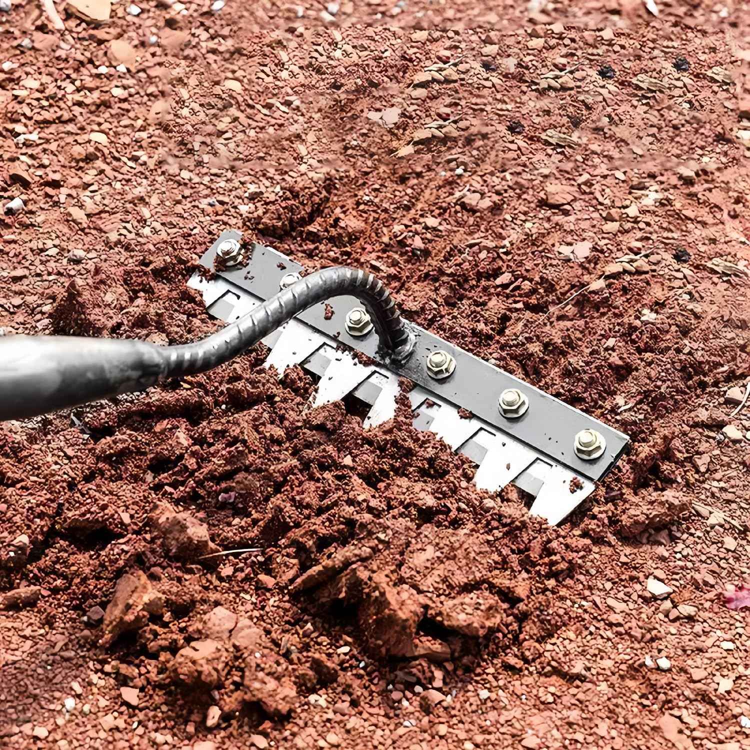 2025 New Gardening Hand Weeder Tool，Gardenia Iron Weeding Rake ，Manual Weeder Tool with Detachable Blades，Tool for Effortless Weed Removal， Flower Beds & Vegetable Patches (No Wooden Handle)