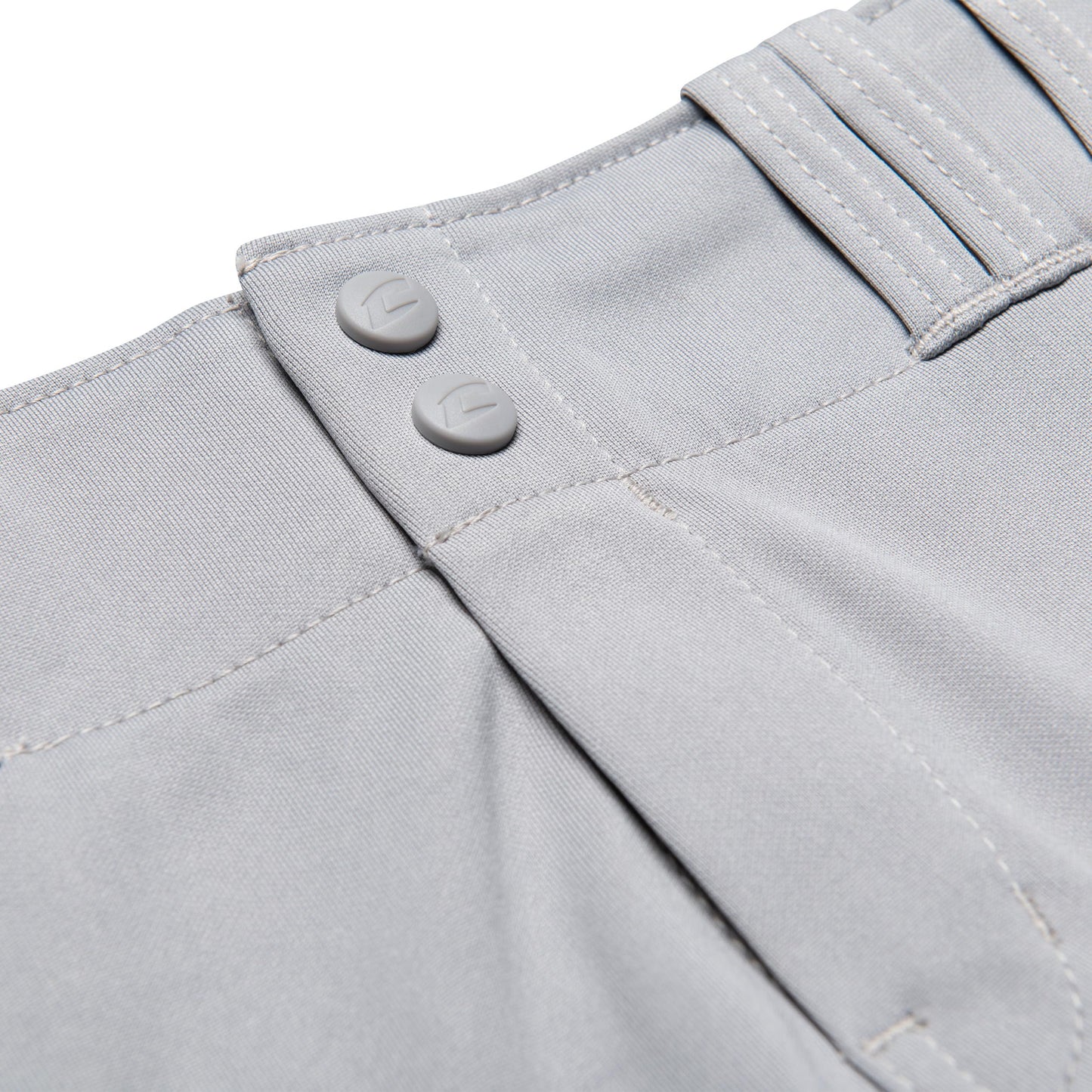 Champro Traditional Fit Triple Crown Classic Baseball Pants in Solid Color with Reinforced Sliding Areas, Gray, Medium