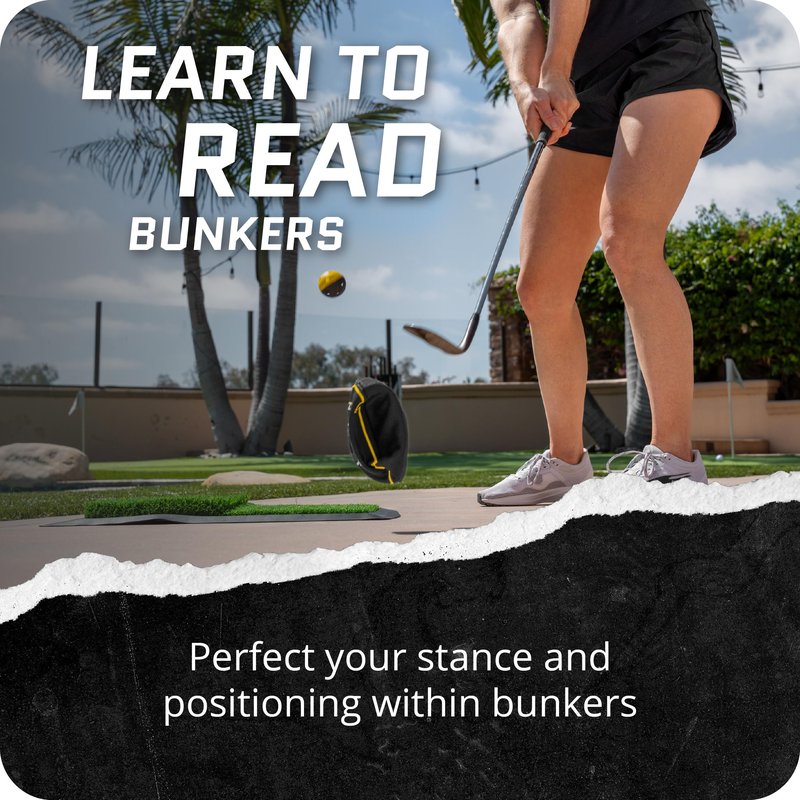 SKLZ Bunker Caddie Golf Training Aid: Perfect Your Bunker Shots with Precision & Style, 3 Discs Included
