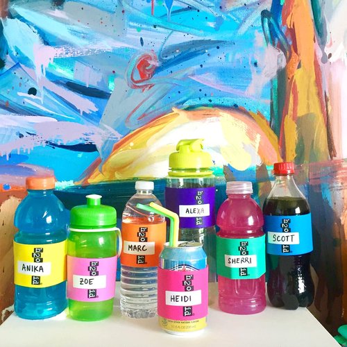 H2O ID 12 Band Multicolor Party Pack Reusable ID Bands Personalize and Label Drinks: Water Bottles, Reusable Bottles & Cups, a Drinking Glass, Beer, Cocktails