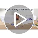 Leyzan 6-Pack Trading Card Storage Box - 2-Row Bulk Card Organizer for TCG & Sports Cards