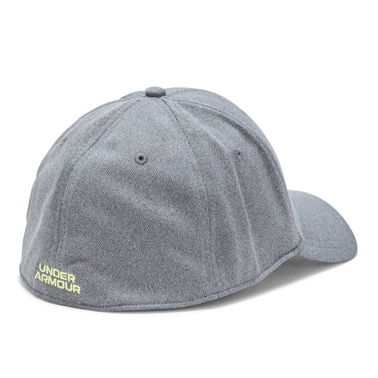 Under Armour Men's Blitzing Cap Stretch Fit, (025) Castlerock / / Sonic Yellow, Large/X-Large