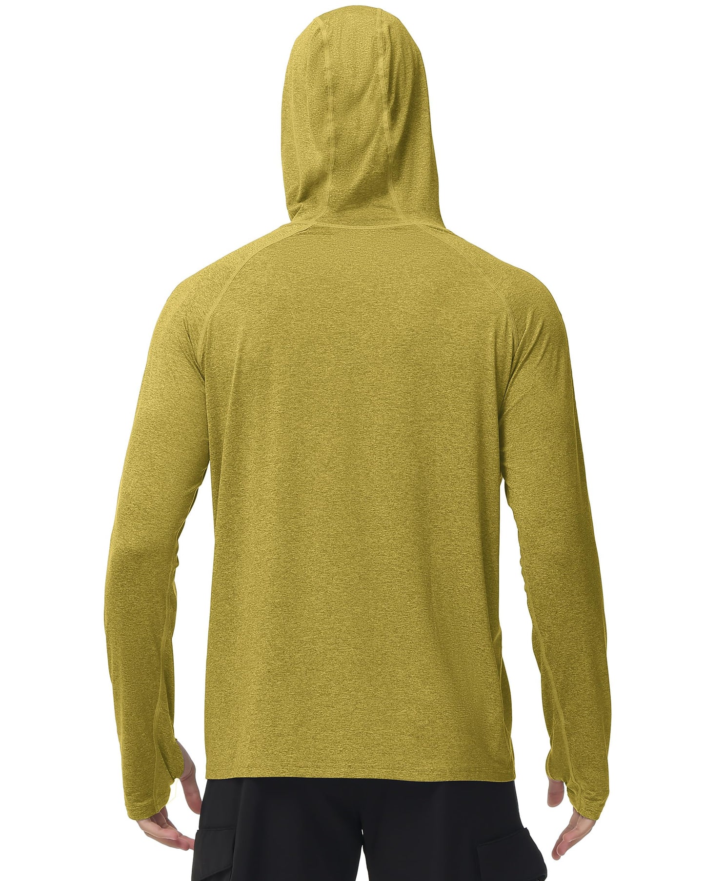 Roadbox Mens UPF 50+ Fishing Shirts, Long Sleeve UV Sun Hoodie, Hiking Running Swim Athletic Workout Shirt
