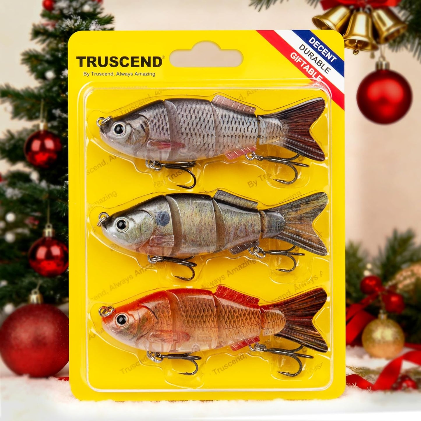 TRUSCEND Fishing Lures - Easy Catch Swimmax with BKK Hooks | Lifelike Vibrating Action for Bass, Trout, Walleye, Crappie