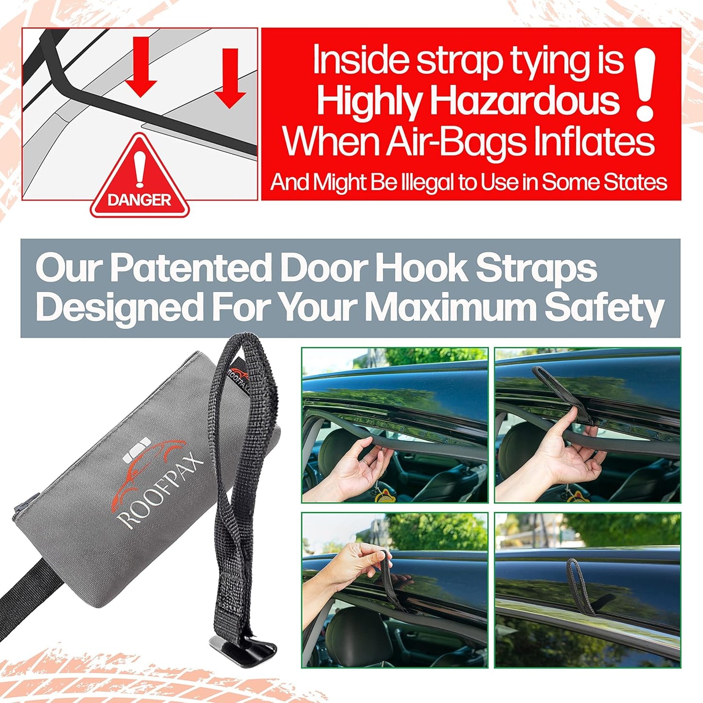 RoofPax Expandable Rooftop Cargo Carrier Bag - Waterproof 15/19 Cft Storage with Double Zippers & Heavy-Duty Straps