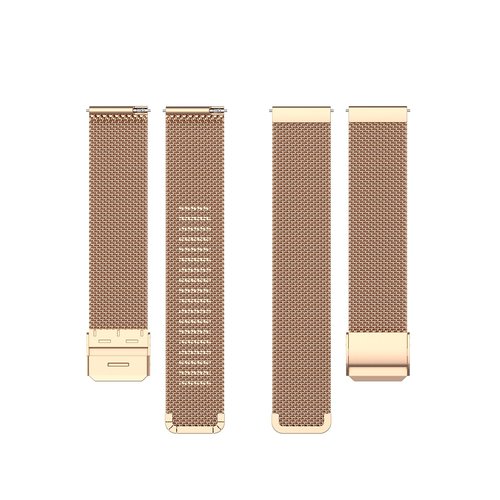 FoundEast Compatible with Yoever Smart Watch Band, Stainless Steel Loop Strap Replacement for Yoever IDW19/Yoever IDW28/Yoever IDW20 (Rose Gold)