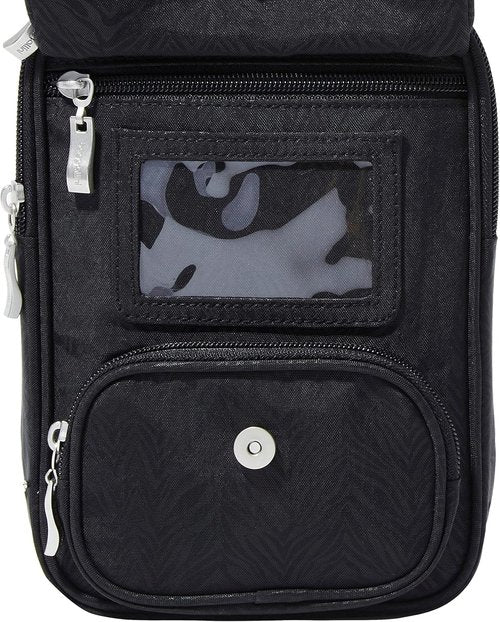 Baggallini Journey Crossbody Bag - Lightweight RFID Travel Handbag for Women | 9x6 Inches