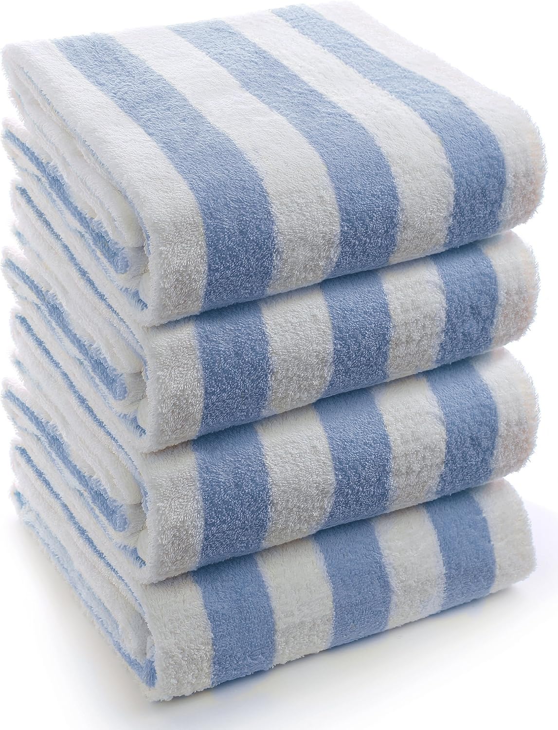 Turkuoise Towel | Large Turkish Beach Towel - Premium Cotton Cabana Stripe (30x60 Inches) - Blue