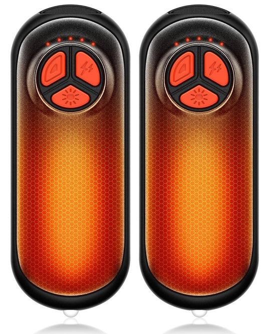 DAXIMMC 2 Pack AI Electric Hand Warmers, Upgraded Hand Warmers Rechargeable, 1s Safe Rapid Heat, Portable Heater, 5 Levels Temperature Control, Gifts for Hunting, Camping, Hiking, Outdoor