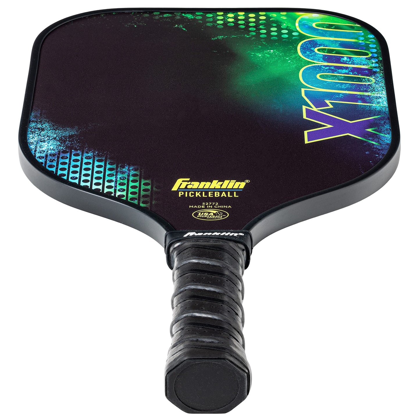 Franklin Sports Pickleball Paddle - X-1000 Polypropylene Core Racket - Official USA Pickleball (USAPA) Approved Paddle - Lightweight Pro Racket - Green - 8mm Thick Core