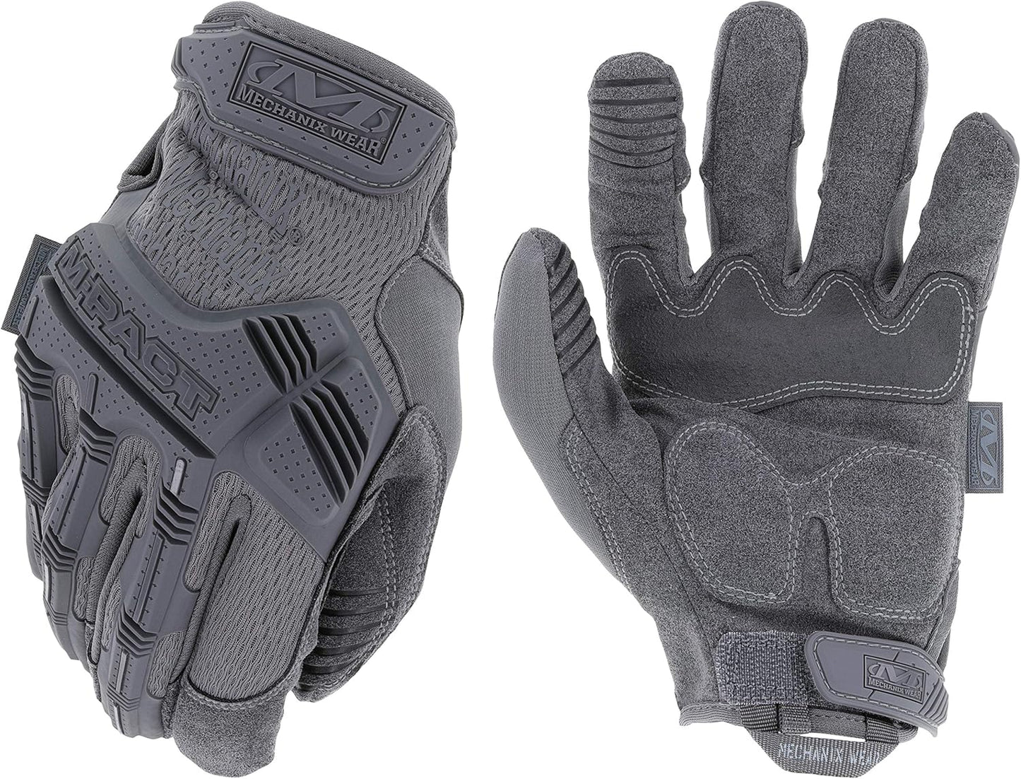 Mechanix Wear M-Pact Tactical Gloves - Touchscreen Safety Gloves with Impact Protection | Grey, X-Large