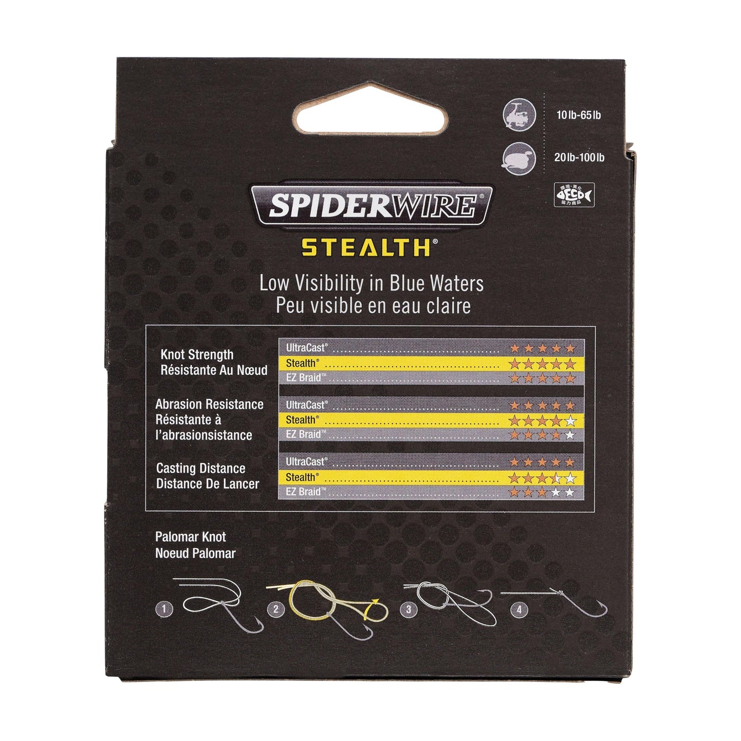SpiderWire Stealth® Translucent Superline, Translucent, 40-Pound Break Strength, 200yd Braided Fishing Line, Suitable for Saltwater Environments