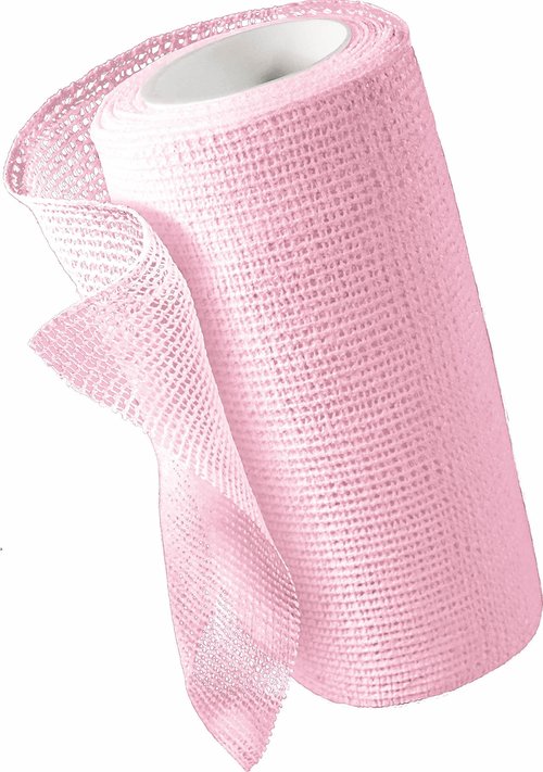 Medline Unna-Z Stretch Zinc Oxide Compression Bandage with Calamine, 4" x 10 yd., Ideal for Conditions Requiring Mild Compression