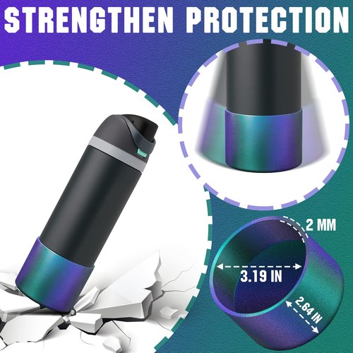 UBEEKOO Silicone Boot for Owala 24oz FreeSip,Twist,and Flip Stainless Steel Water Bottle,Sleeve Cover for Stanley IceFlow 24oz,Anti-Slip Bottom Protective for Owala Accessories,Chameleon Green
