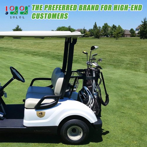 10L0L Golf Cart Bag Rack Retainer Strap for EZGO TXT, RXV, Medalist 1994.5-up, Golf Bag Holder Strap Attachment, OEM# 71853-G01 71853G01