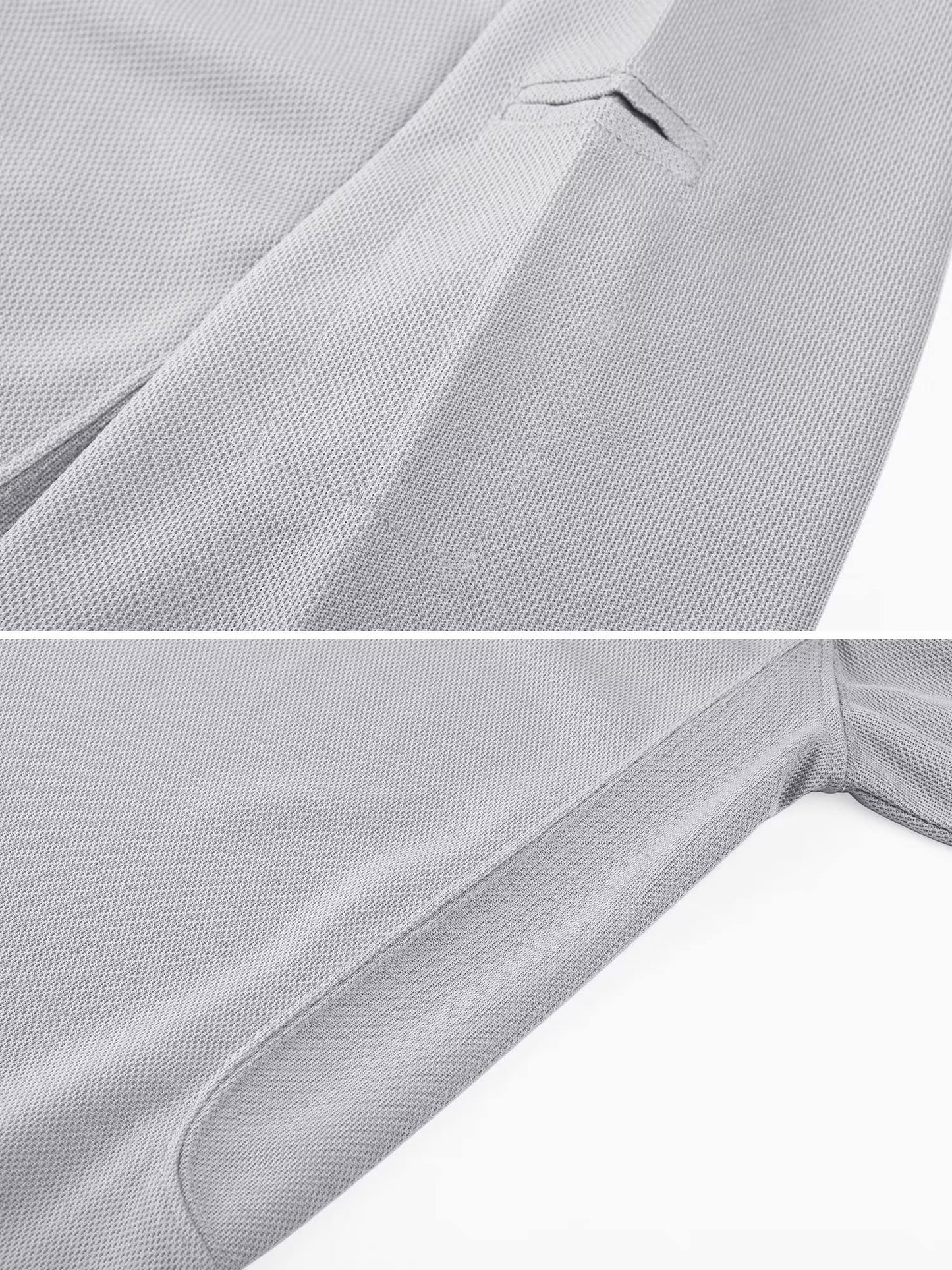 MAGCOMSEN Work Shirts for Men Golf Shirts Fishing Shirts Casual Shirts Quick Dry Shirts Golf Polo Shirts Light Grey XXL